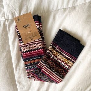 NEW H&M High Wool Blend Socks